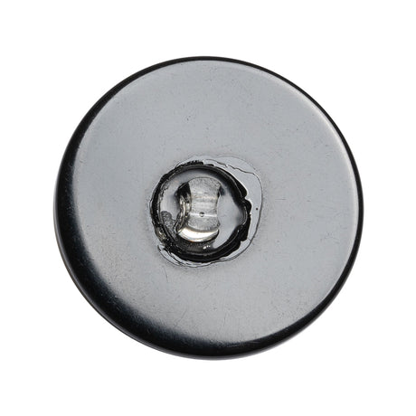 Black, Ivory and Brown Marbled Plastic Shank Back Button - 45L/29mm