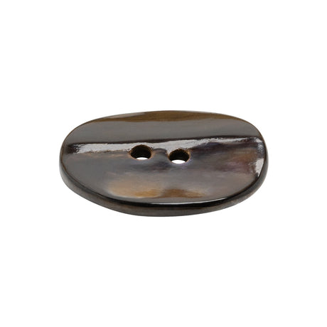 Iridescent Brown Organic Shell 2-Hole Button - 40L/25.5mm