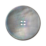 Iridescent Blue Narrow Rim 4-Hole Shell Button - 48L/30.5mm