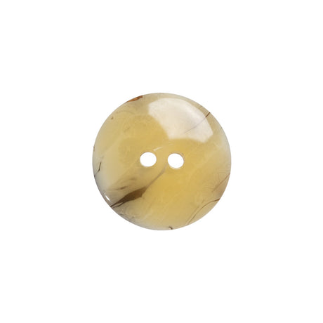 Italian Brown and Beige Abstract 2-Hole Plastic Button - 27L/17mm