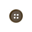 Taupe Square Holes 4-Hole Plastic Button - 28L/18mm