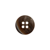 Iridescent Brown 4-Hole Shell Button - 24L/15mm