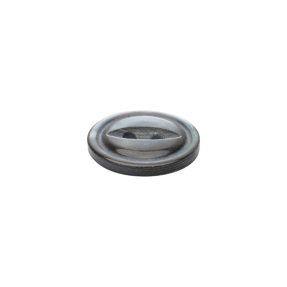 Smoke Iridescent Fisheye 2-Hole Mother of Pearl Button - 24L/15mm