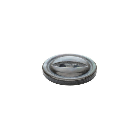 Smoke Iridescent Fisheye 2-Hole Mother of Pearl Button - 24L/15mm