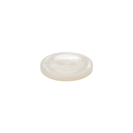 White Iridescent Fisheye 2-Hole Mother of Pearl Button - 24L/15mm