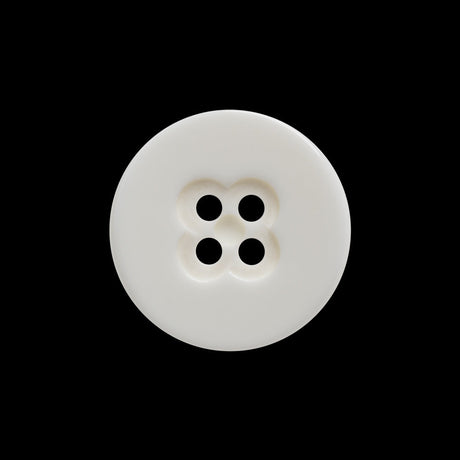 Off White Clover 4-Hole Plastic Button - 36L/23mm