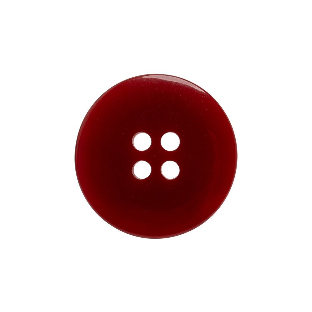 Red and White Shimmering Streaks 4-Hole Plastic Button - 36L/23mm