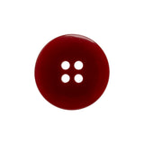 Red and White Shimmering Streaks 4-Hole Plastic Button - 36L/23mm