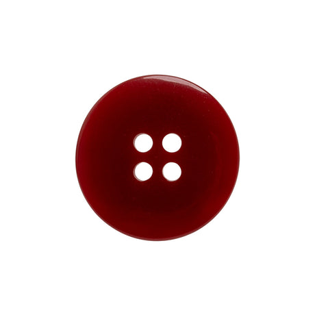 Red and White Shimmering Streaks 4-Hole Plastic Button - 36L/23mm