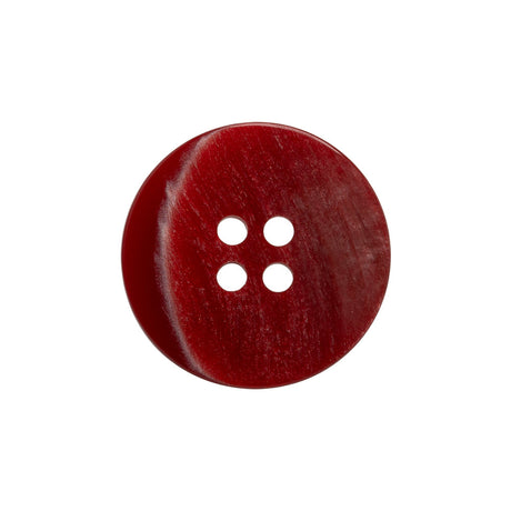 Red and White Shimmering Streaks 4-Hole Plastic Button - 36L/23mm