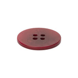 Wine Red Moire 4-Hole Plastic Button - 38L/24mm