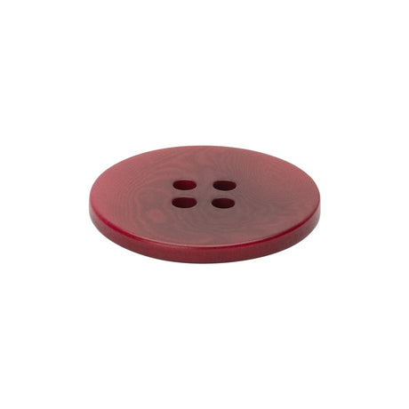 Wine Red Moire 4-Hole Plastic Button - 38L/24mm