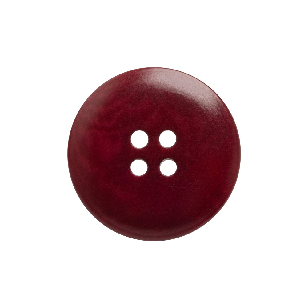 Wine Red Moire 4-Hole Plastic Button - 38L/24mm