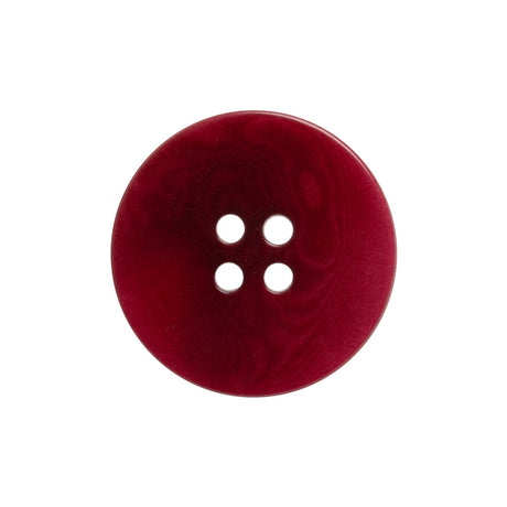 Wine Red Moire 4-Hole Plastic Button - 38L/24mm