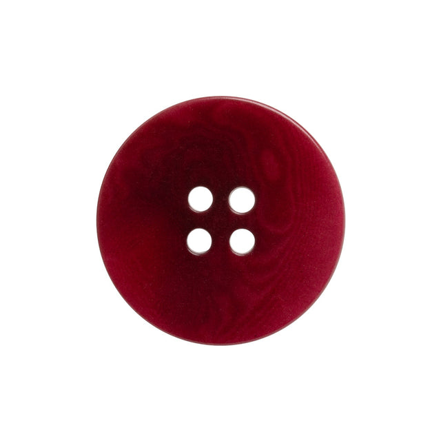 Wine Red Moire 4-Hole Plastic Button - 38L/24mm