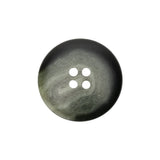 Olive Gray Swirls Rolled Rim 4-Hole Plastic Button - 38L/24mm
