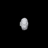 Optic White Crochet Fabric Covered Shank Back Button - 16L/10mm