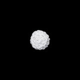 Optic White Crochet Fabric Covered Shank Back Button - 16L/10mm