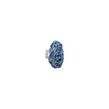 French Blue Crochet Fabric Covered Shank Back Button - 16L/10mm