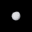 Optic White Crochet Fabric Covered Shank Back Button - 18L/11.5mm