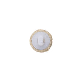 Natural Thread Covered Shank Back Button - 18L/11.5mm