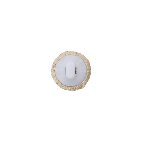 Natural Thread Covered Shank Back Button - 18L/11.5mm