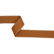 Grosgrain Ribbon with White Stitched Borders - Light Brown - 1.5"