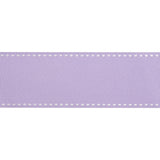 Grosgrain Ribbon with White Stitched Borders - Lilac - 1.5"