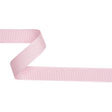 Grosgrain Ribbon with White Stitched Borders - Baby Pink - 1"
