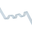 Sheer Ribbon with White Stitched Border - 0.75" - Baby Blue