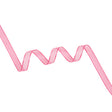 Sheer Ribbon with White Stitched Border - 0.5" - Fuchsia