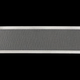 Sheer Ribbon with Double Faced Satin Edges - 1.375" - Ivory