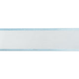 Sheer Ribbon with Double Faced Satin Edges - 1.375" - Baby Blue
