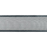 Sheer Ribbon with Double Faced Satin Edges - 1.375" - Gray