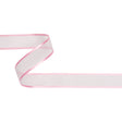 Sheer Ribbon with Double Faced Satin Edges - 1" - Pink