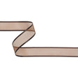 Sheer Ribbon with Double Faced Satin Edges - 1" - Brown