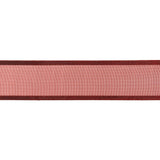 Sheer Ribbon with Double Faced Satin Edges - 1" - Wine