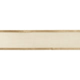 Sheer Ribbon with Double Faced Satin Edges - 1" - Coffee