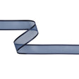 Sheer Ribbon with Double Faced Satin Edges - 1" - Navy
