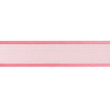 Sheer Ribbon with Double Faced Satin Edges - 1" - Rose