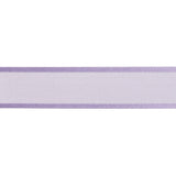 Sheer Ribbon with Double Faced Satin Edges - 1" - Lavender