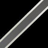 Sheer Ribbon with Double Faced Satin Edges - 0.75" - Ivory