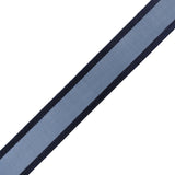 Sheer Ribbon with Double Faced Satin Edges - 0.75" - Navy