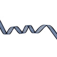 Sheer Ribbon with Double Faced Satin Edges - 0.75" - Navy