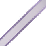 Sheer Ribbon with Double Faced Satin Edges - 0.75" - Lavender