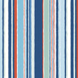 Liberty Art Fabrics Blue and Red Deckchair Stripes Lasenby Quilting Cotton