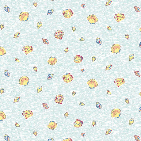 Liberty Art Fabrics Sky Seashells Lasenby Quilting Cotton