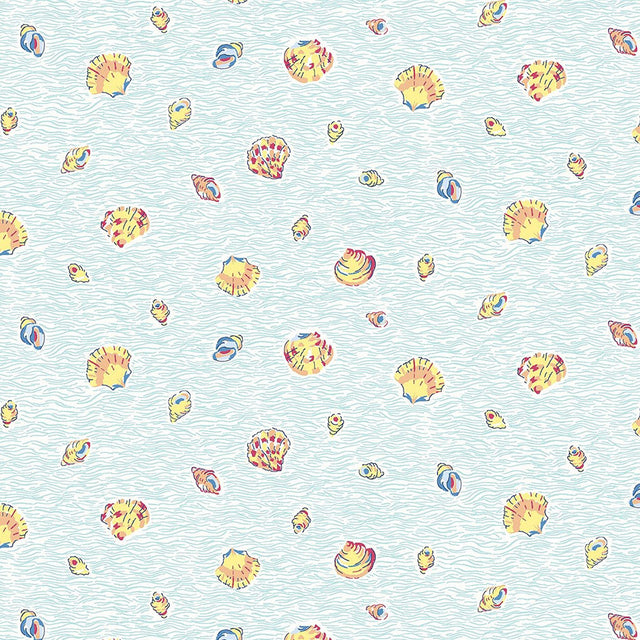 Liberty Art Fabrics Sky Seashells Lasenby Quilting Cotton