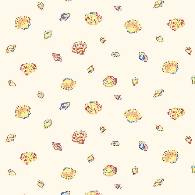 Liberty Art Fabrics White Seashells Lasenby Quilting Cotton