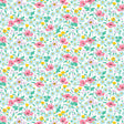Liberty Art Fabrics Pink and Green Wildflower Poppy Lasenby Quilting Cotton